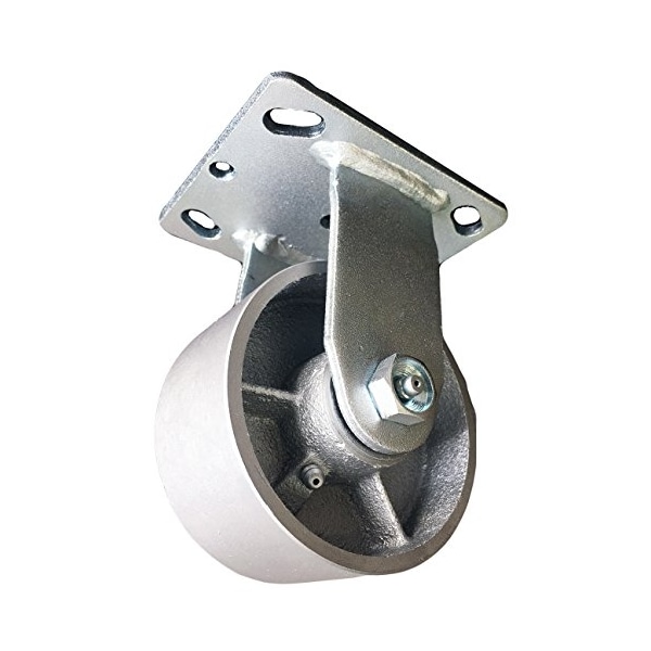4"x2" Fixed Rigid Caster Steel Wheel 1,000 lbs Capacity Each (1)